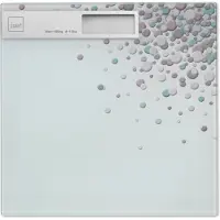 kela Weegschaal Bubbels 30 X 30 X 2 Cm Glas Transparant