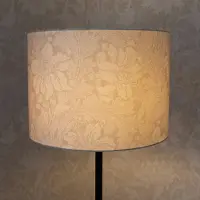 PR Home Vloerlamp Amy, crème / amber, Woon-/ Eetkamer, Textiel / Stof / Zijde, vloerlamp