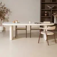 Giga Meubel Eettafel Maya Deens Ovaal Wit 200cm -