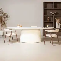 Giga Meubel Eettafel Myrna Ovaal Wit 240cm