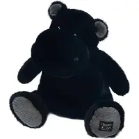 Doudou et Compagnie Hippo, schwarz 40cm