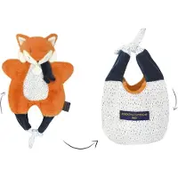 Doudou et Compagnie Knuffeldoekje, Amusette Vos Knuffeldeken 30cm