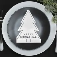 Ginger Ray - Servetten - 16 Merry Christmas zwart wit