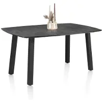 Henders & Hazel Palace bartafel 4-poots HPL/metalen frame gebroken zwart