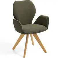 NIEHOFF SITZMÖBEL Colorado Trend-Line design fauteuil eiken frame - geweven stof