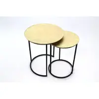 Concept Catania bijzettafel set van 2 metaal