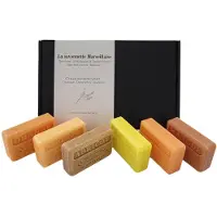 Savon De Marseille Zeep pakket Ananas, Mandarijn, Abrikoos, Grapefruit, Mango, Sinaasappel - beterschap pakket - fruit pakket-