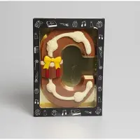 Pure Verwennerij Luxe Gedecoreerde Melk Chocolade Letter C - 240 Gram