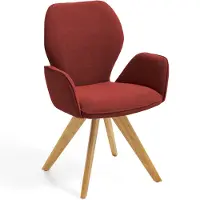 NIEHOFF SITZMÖBEL Colorado Trend-Line design fauteuil eiken/geweven stof draaibaar