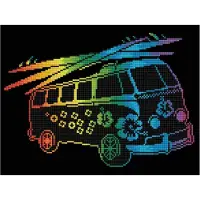 Diamond Dotz DDK7.049 - Diamond painting volwassenen - Diamond painting met lijst - Droomauto 41 x 31cm - Ronde steentjes - Volledig pakket