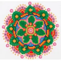 Diamond Dotz Flower Mandala - Diamond Painting - 3.037 Dotz - 25x20 cm