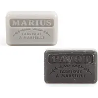 Savon De Marseille Soap bar set - zeep Marius + opium pavot 2x125 gr. - mannen zeep - Vaderdag