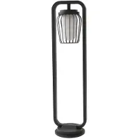 LUCANDE Tuinpadverlichting Chandan, dimbaar, zwart, Aluminium, Modern, Tuinpad verlichting
