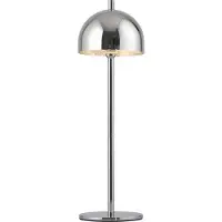 Schöner Wohnen LED tafellamp Bellies, chroom, IP54 dimbaar, chroom / zilver, Woon-/ Eetkamer, metaal, Scandinavisch