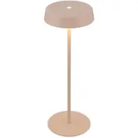 Briloner Pala –Tafellamp oplaadbaar – dimbaar – draadloos – IP44 – warm wit licht – beige – Ø13 x 36,5 cm