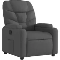 vidaXL Relaxfauteuil Donkergrijze Stof