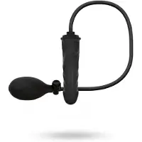 Easytoys Anal Collection Anal Collection - Opblaasbare Dildo met Pomp 14,5 cm - Zwart