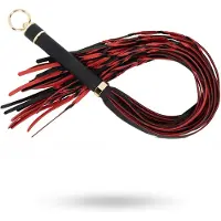 Easy Toys Fetish Collection - Flogger 64 cm - Rood en Zwart
