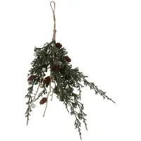 Countryfield Kunst Hangplant Chamaecyparis 5x12x40cm Groen groen Kunststof