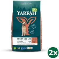 Yarrah 2x10 kg dog biologische brokken senior hondenvoer