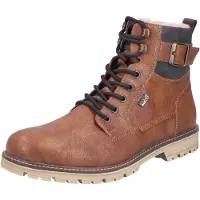 Rieker Veterboots bruin / cognac / donkergrijs