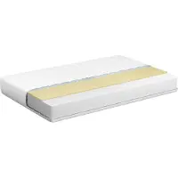 Beliani SERENITY - Traagschuimmatras - Wit - 120 x 200 cm - PU-schuim