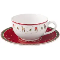 Villeroy & Boch Milchkaffeetasse mit Untertasse Toy's Delight 260 ml Set van 2