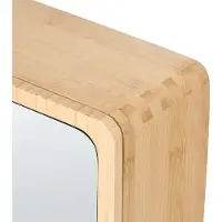 Beliani GUATAVITA - Spiegelkast - Lichtbruin - Bamboehout