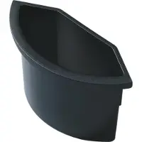 Helit Inzetstuk voor prullenbak 2 l Zwart Kunststof 25,4 x 11,1 x 15,7 cm 5 Stuks