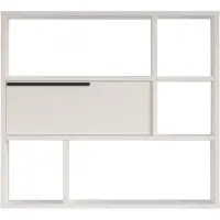 En.casa Wandrek Vesanto 90x22x81 cm wit en zwart []