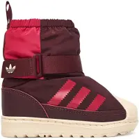 Adidas Snowboots 'Superstar 360' kastanjebruin / rood / wit