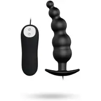 Vuxen Vibrerende bolletjes buttplug met afstandsbediening