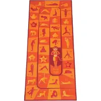Peda Yoga Kinder Mat met oefeningen - Yogamat kinderen - Kinder Yogamat