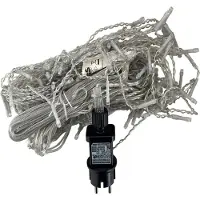 Mojawo LED-lichtgordijn, 160 stuks, lichtketting voor binnen- en buitengebruik, warm wit