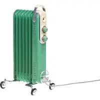 Bellus Retro oil heater 1500W Green