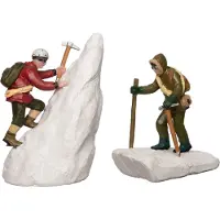 Intratuin Alpen Kerstdorpminiatuur Bergbeklimmers 7 X 6 X 9 Cm 2 Stuks