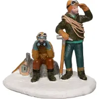 Intratuin Alpen Kerstdorpminiatuur Bergbeklimmers Uitkijk 8,8 X 6,3 X 7,5 Cm