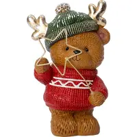 Intratuin Kerstfiguur Huldra Beer Groene Muts Met Verlichting 11,5 X 9,5 X 18 Cm