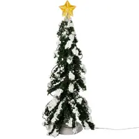 Intratuin Kerstdorpminiatuur Kerstboom 8 X 8 X 21 Cm