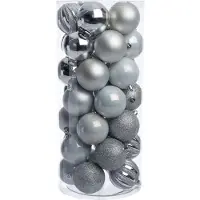Intratuin Kerstbal Henson Zilver D 7 Cm 50 Stuks