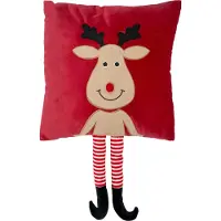 Intratuin Sierkussen Beso Rendier Rood / Bruin 40 X 65 X 10 Cm