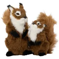 Intratuin Kerstfiguur Eekhoorn Bruin / Wit 10 X 14,5 X 13 Cm