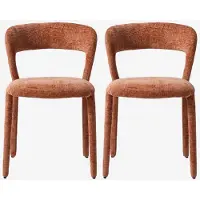 Sissy-Boy Lichtroze chenille eetkamerstoelen