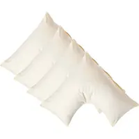 Homescapes Percale Katoen V-Kussensloop Set van 4 - Crème - 100% Egyptisch Katoen - 200TC - 38 x 76 cm