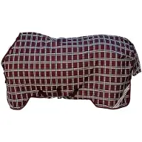 Kentucky Horsewear - Winterdeken All weather waterdicht comfort bordeaux check printing 130-6'0 200 g