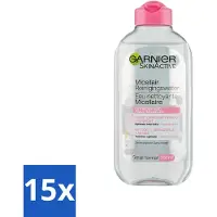 Garnier 15 x - SkinActive - Micellair Water - Gevoelige Huid - Gezichtsreiniger - 200 ml - Gevoelige Huid - Gezichtsreiniger - Micellair Water - Make-up Verwijderen - Huid Reinigen
