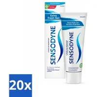 Sensodyne 20 x - Tandpasta - Extra Fresh Gel - Verfrissend - 75 ml - Gevoelige Tanden - Frisse Mond - Tandpasta - Fluoride - Tandglazuur