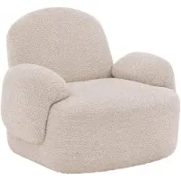 Goossens Fauteuil Nomi - Stof - Wit
