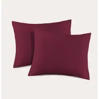 NOUS basis kussensloop Burgundy - (60x70 cm) (set van 2)