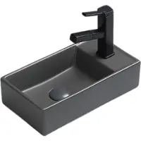 Lambini Designs Aigua fontein met kraangat grijs mat